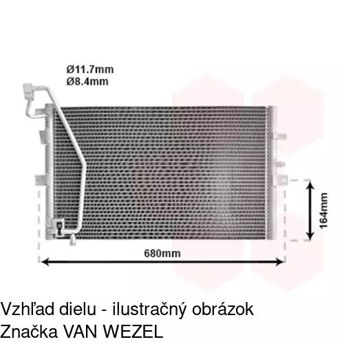 Chladiče klimatizácie 6523K8C2 /POLCAR/ - obr. 2