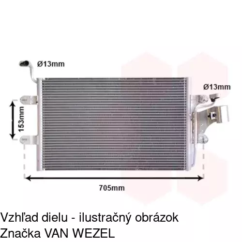Chladiče klimatizácie 6714K8C1 /POLCAR/ - obr. 3