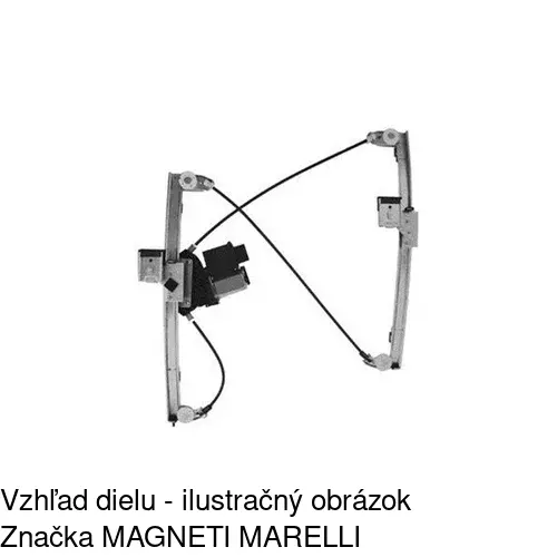 Elektrický mechanizmus okna dverí 6714PSE6 /POLCAR/ - obr. 2