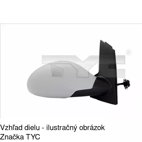 Vonkajšie zrkadlo 6722515E /POLCAR/ - obr. 5