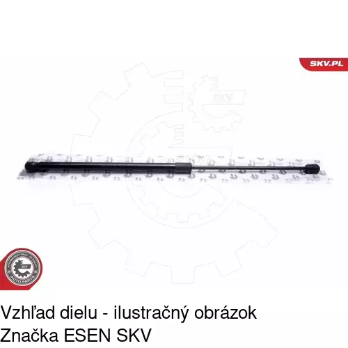 Plynová pružina 6722AS /POLCAR/ - obr. 3