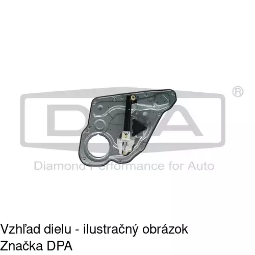 Mechanizmus sťahovania okna elektrický bez motora 6722PSG3 /POLCAR/ - obr. 4
