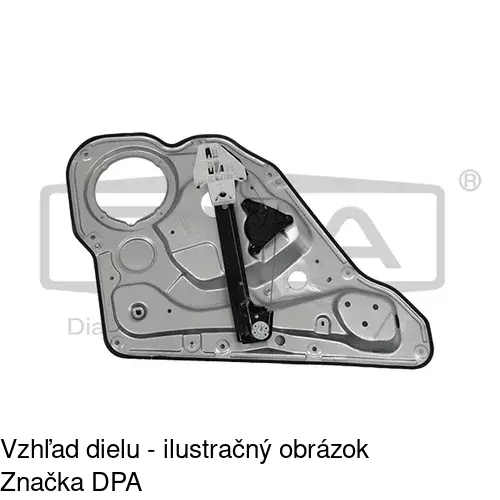 Mechanizmus sťahovania okna elektrický bez motora 6722PSG4 /POLCAR/ - obr. 4