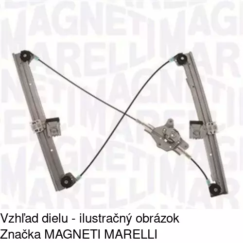 Mechanizmus sťahovania okna elektrický bez motora 6730PSG2E /POLCAR/ - obr. 1