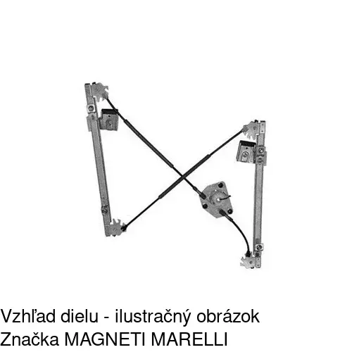 Mechanizmus sťahovania okna elektrický bez motora 6730PSG2E /POLCAR/ - obr. 2