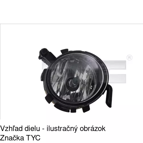 Hmlové svetlo - predné POLCAR 673229-E