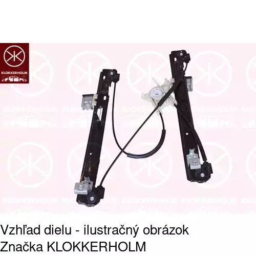 Mechanizmus sťahovania okna elektrický bez motora POLCAR 6732PSG2E