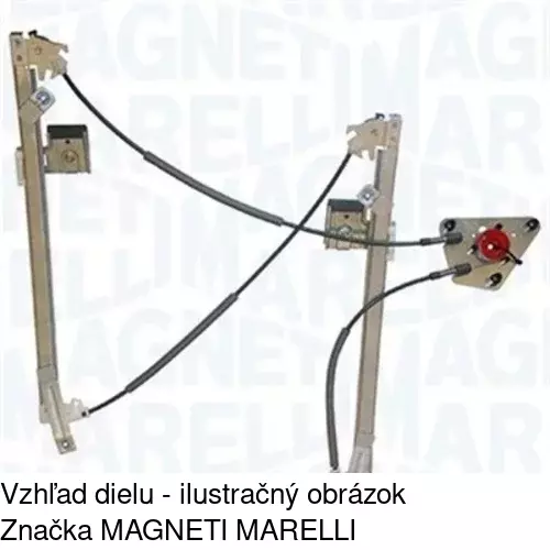 Mechanizmus sťahovania okna elektrický bez motora 6755PSG2 /POLCAR/ - obr. 1