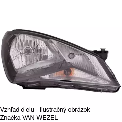 Hlavný reflektor 67A110-H /POLCAR/ - obr. 2
