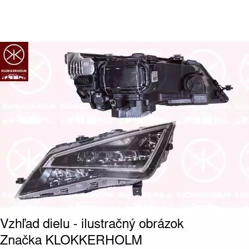 Hlavný reflektor 67C109-V /POLCAR/