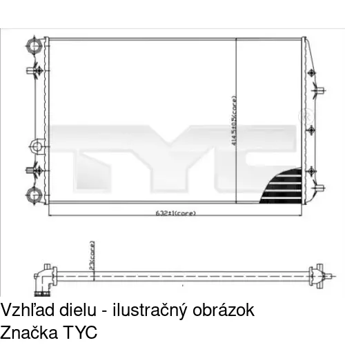 Chladiče vody POLCAR 691308A5