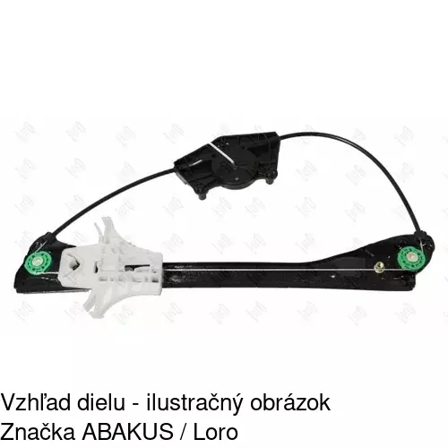 Mechanizmus sťahovania okna elektrický bez motora 6915PSG4 /POLCAR/ - obr. 2