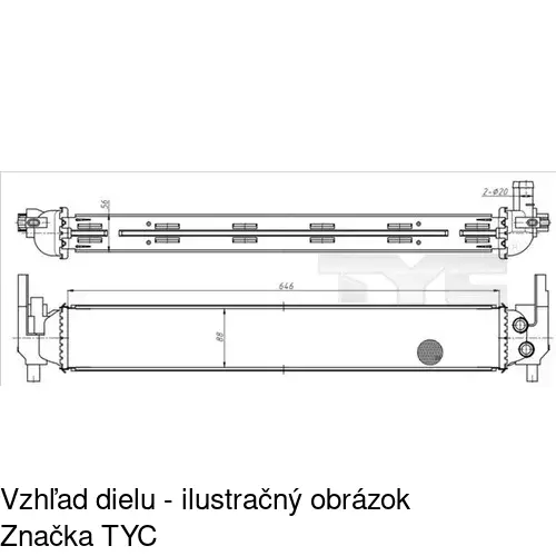 Chladiče vody POLCAR 6916081X