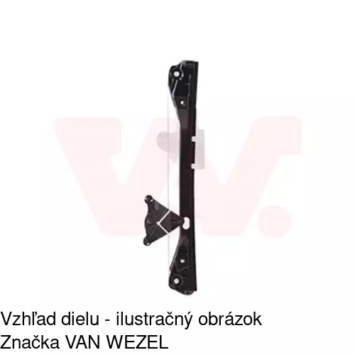 Mechanizmus sťahovania okna elektrický bez motora 6922PSG4 /POLCAR/ - obr. 5