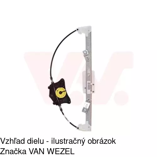 Mechanizmus sťahovania okna elektrický bez motora 6926PSG4 /POLCAR/ - obr. 3