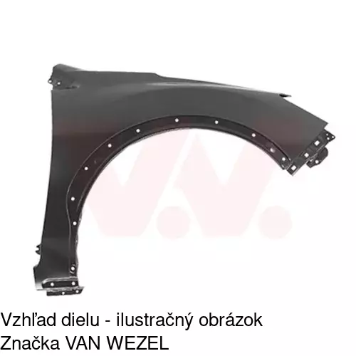 Predný blatník POLCAR 72L102