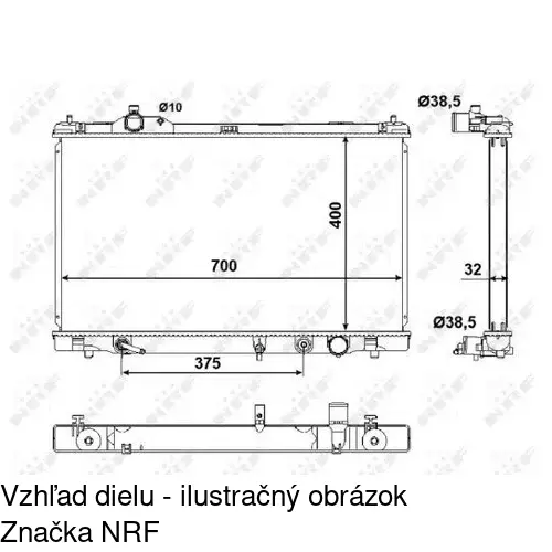 Chladiče vody POLCAR 801208-1