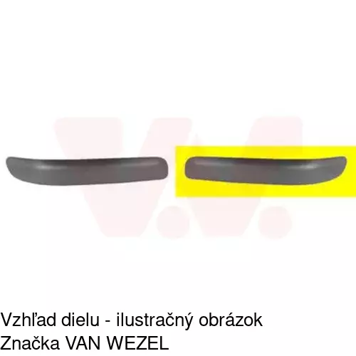 Lišta nárazníka 810496-5 /POLCAR/ - obr. 2