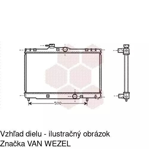 Chladiče vody 8112081K /POLCAR/ - obr. 2