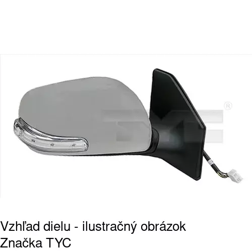 Vonkajšie zrkadlo 8126514M /POLCAR/ - obr. 2