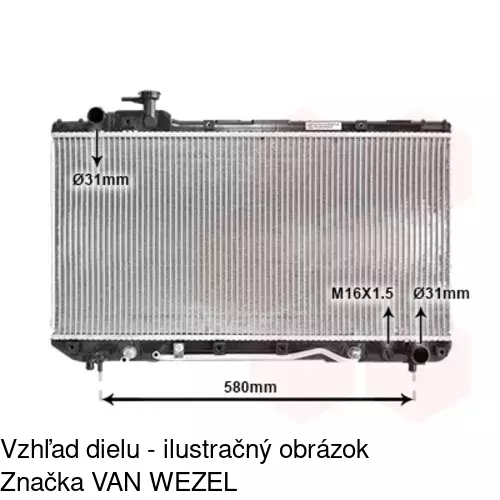 Chladiče vody 814408-3 /POLCAR/ - obr. 2