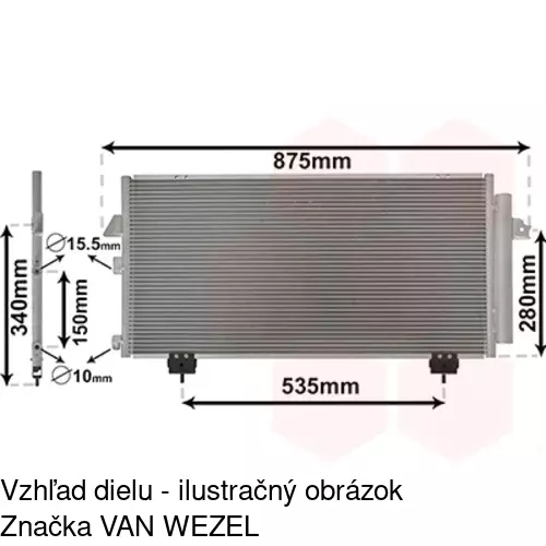 Chladiče klimatizácie 8146K8C2 /POLCAR/ - obr. 3