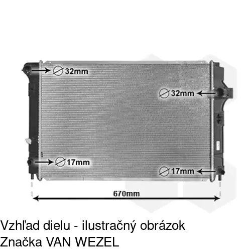 Chladiče vody 81B1082K /POLCAR/ - obr. 1