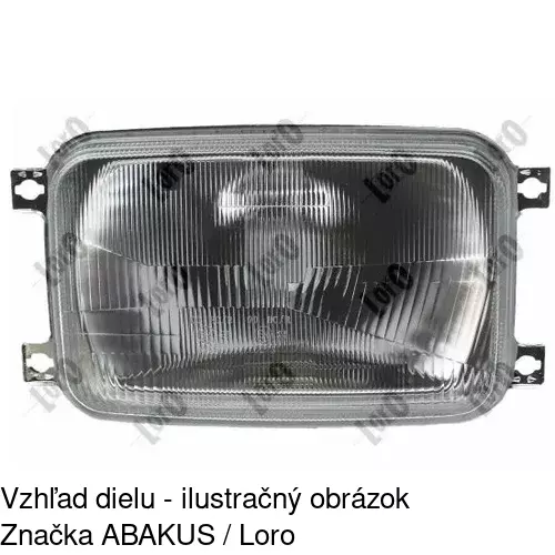 Hlavný reflektor 900109-H /POLCAR/ - obr. 1
