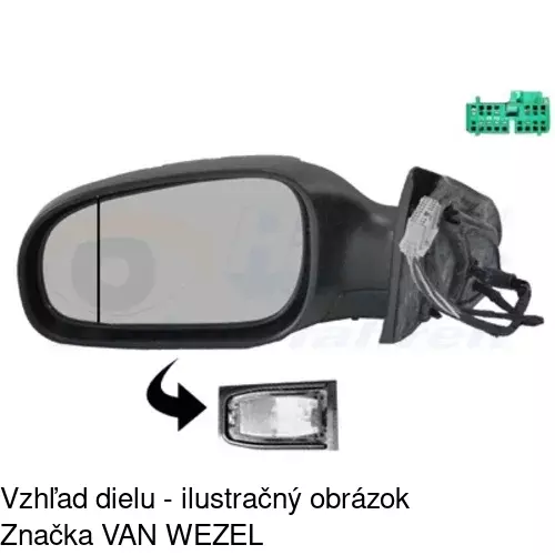 Vonkajšie zrkadlo 9060514M /POLCAR/ - obr. 2
