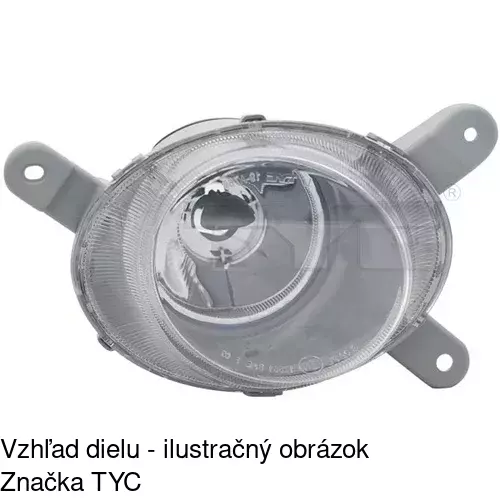 Hmlové svetlo - predné POLCAR 9061292E