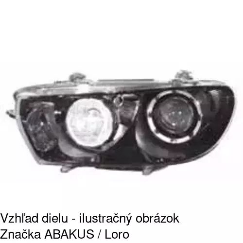 Hlavný reflektor 9511091V /POLCAR/ - obr. 1