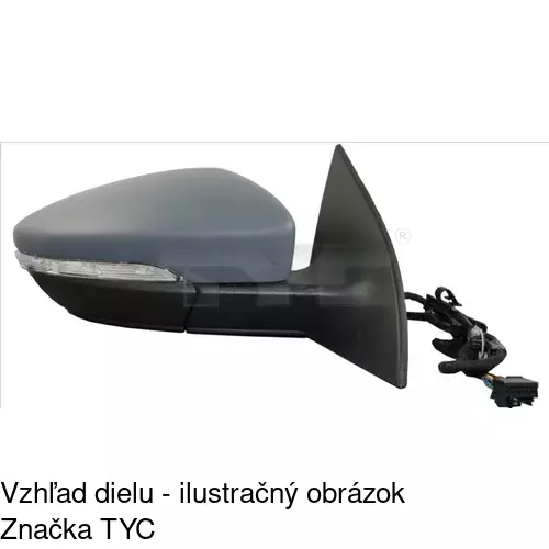 Vonkajšie zrkadlo 9511514M /POLCAR/ - obr. 1