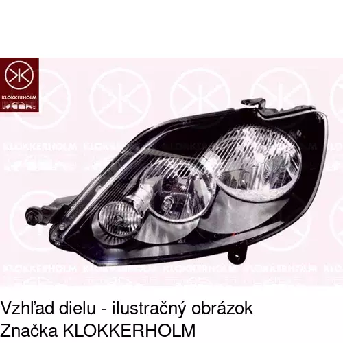 Hlavný reflektor 951909-E /POLCAR/ - obr. 1