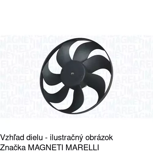 Ventilátor bez krytu / podpery 952423U1-Q /POLCAR/ - obr. 2