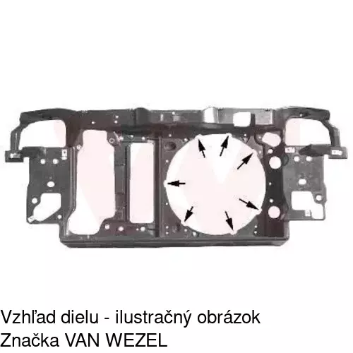 Predné čelo 952504-4 /POLCAR/