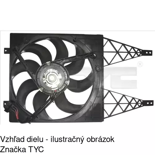 Ventilátory chladičov 952523W1-Q /POLCAR/ - obr. 2