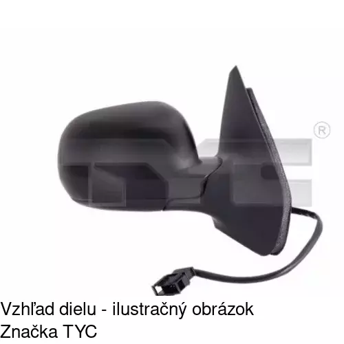Rám vonkajšieho zrkadla 952555TM /POLCAR/ - obr. 3