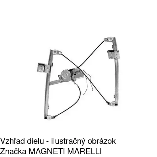 Elektrický mechanizmus okna dverí 9525PSE10 /POLCAR/ - obr. 1