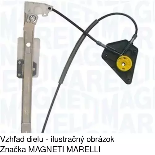 Mechanizmus sťahovania okna elektrický bez motora 9526PSG8 /POLCAR/ - obr. 1