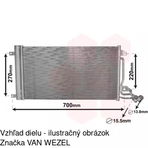 Chladiče klimatizácie 9533K8C1S /POLCAR/ - obr. 5