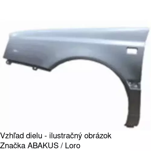 Predný blatník 953801-2 /POLCAR/ - obr. 2