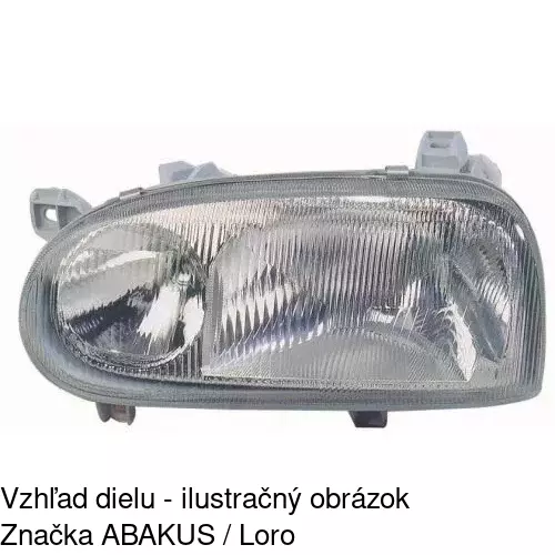Hlavný reflektor 9538091E /POLCAR/ - obr. 2