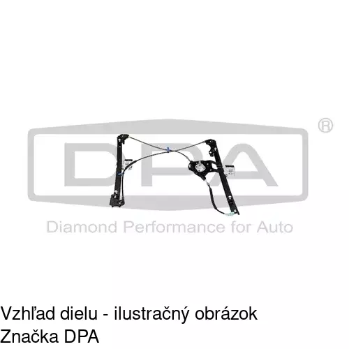 Manuálny mechanizmus okna dverí 9538PSM1 /POLCAR/ - obr. 3