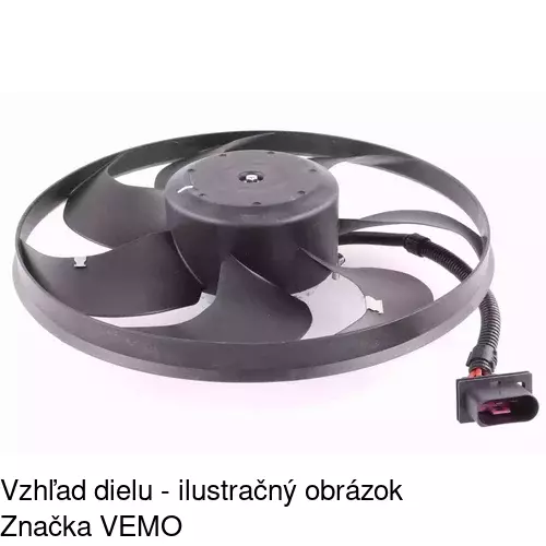 Ventilátor bez krytu / podpery 954123U5 /POLCAR/ - obr. 2