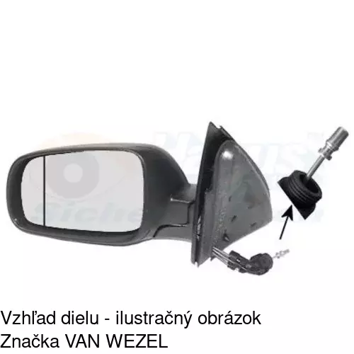 Rám vonkajšieho zrkadla 954154TM /POLCAR/ - obr. 4