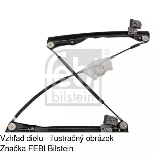 Mechanizmus sťahovania okna elektrický bez motora 9541PSG4 /POLCAR/ - obr. 4