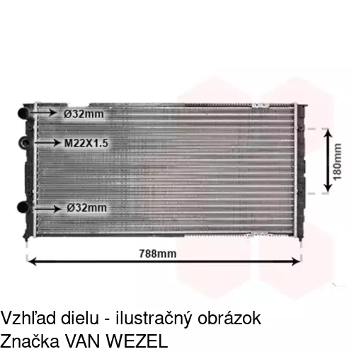 Chladiče vody 954608-5 /POLCAR/ - obr. 3