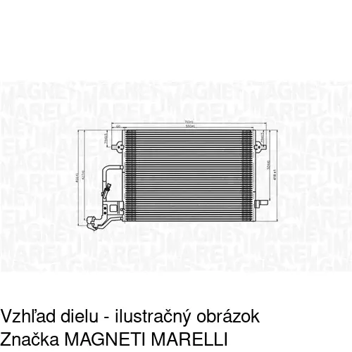 Chladiče klimatizácie 9549K8C1 /POLCAR/ - obr. 1