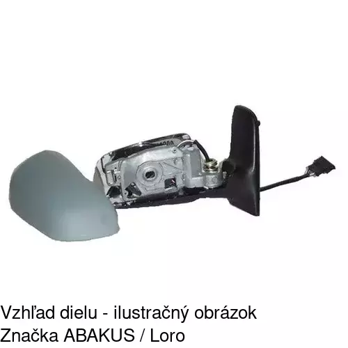 Vonkajšie zrkadlo 9550514M /POLCAR/ - obr. 2