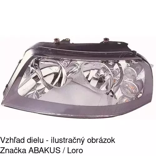 Hlavný reflektor 955109-E /POLCAR/ - obr. 3